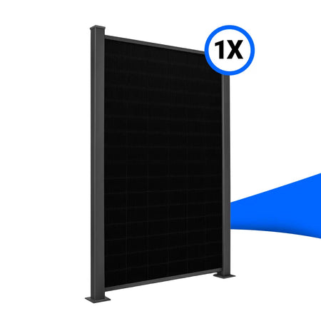 Solarzaun-Montageset für 1 Modul Hochkant Mauerwerksaufsatz