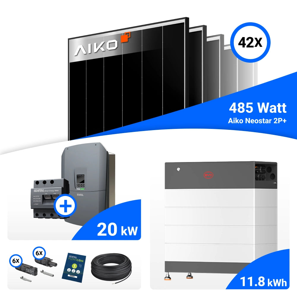 Produktbild AIKO 485W Modul und Kostal Plenticore G3 L