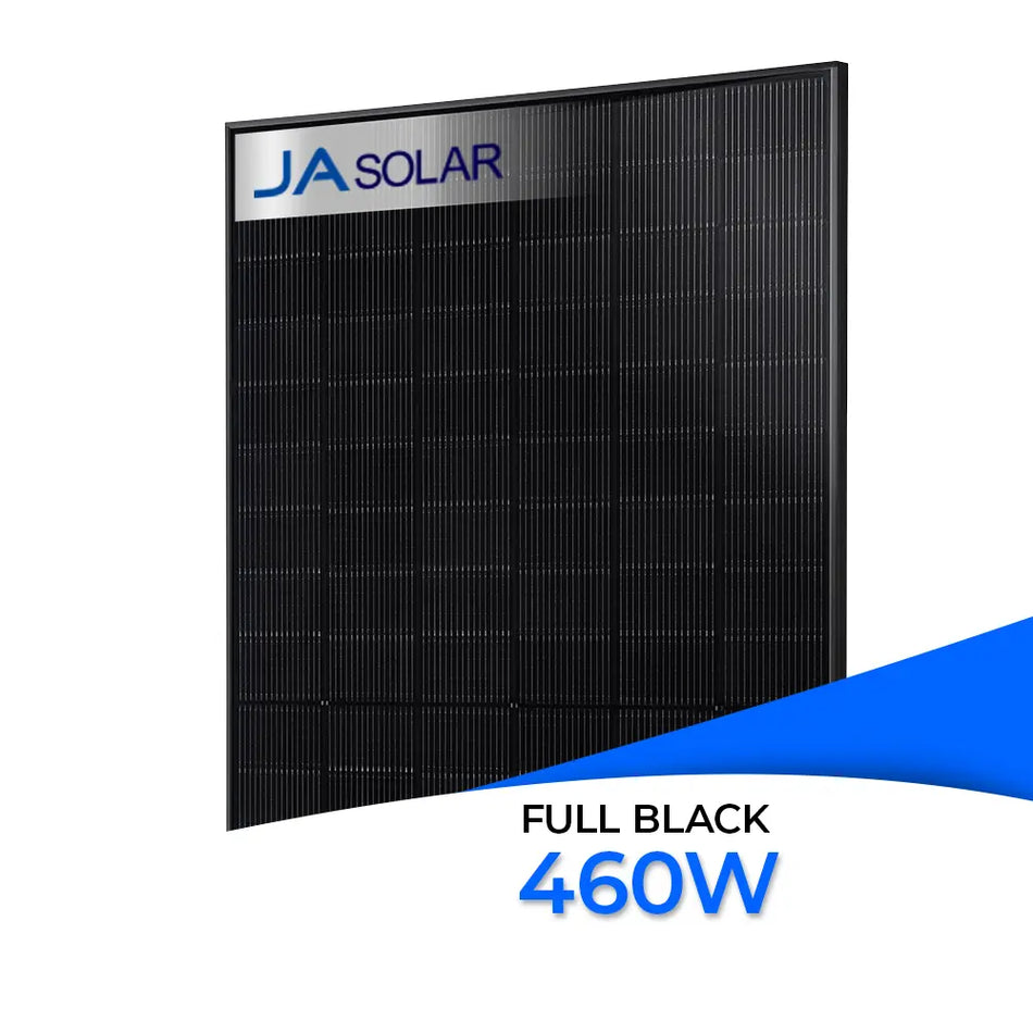 Produktbild -Ja Solar 460W Glas-Glas Full Black JAM54D41 LR - leistungsstarkes N-Typ Doppelglas-Solarmodul mit 460 WP Leistung